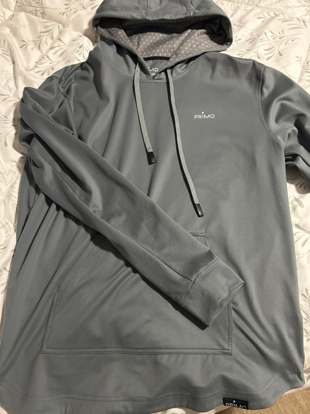 Primo Men's Gray Pullover Hoodie